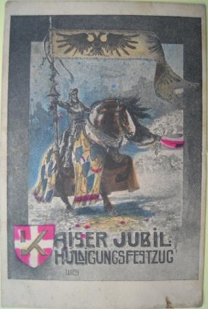 Postkarte: Kaiser Jubiläum Huldigungsfestzug - 1908 - mge-shop