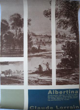 Veranstaltungsplakat: Albertina - Claude Lorrain - 1964 - mge-shop