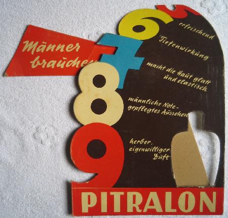 Werbetafel - Karton: PITRALON - 196? - mge-shop