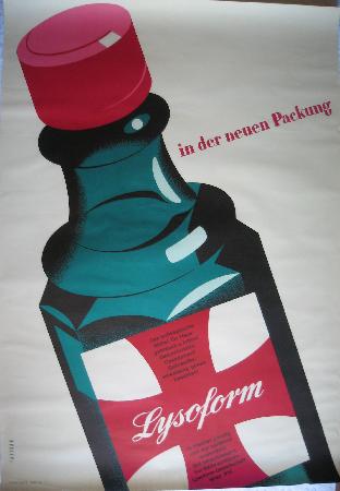 Werbeplakat: Lysoform in der neuen Packung - mge-shop