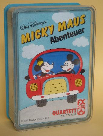 Spielkarten: Quartett Micky Maus Abenteuer - 1978 - mge-shop