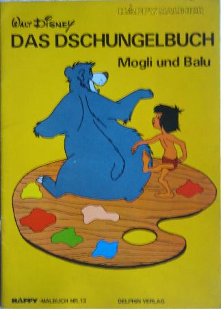 Diverses: Häppy Malbuch Nr. 13 - Das Dschungelbuch - 1970 - mge-shop