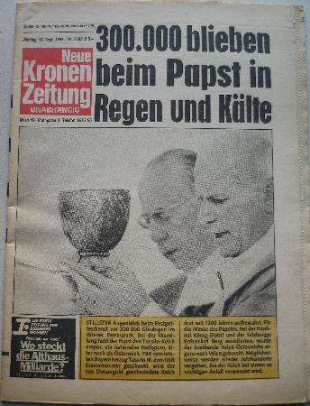 Zeitung / Zeitschrift: Neue Kronen Zeitung 12.09.1983 (Neue Kronen Zeitung) - 12.09.1983 - mge-shop