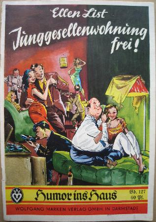 Romanheft: Junggesellenwohnung frei! (Humor ins Haus) - 1956 - mge-shop