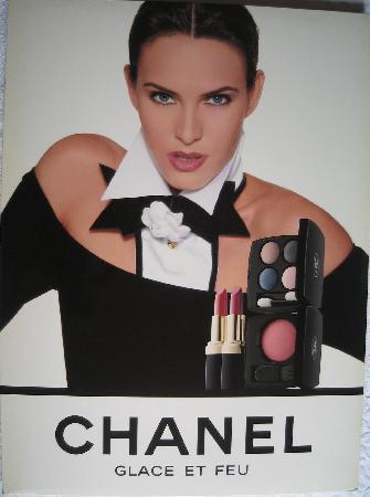 Werbetafel - Karton: Chanel Glace et feu - 1991 - mge-shop