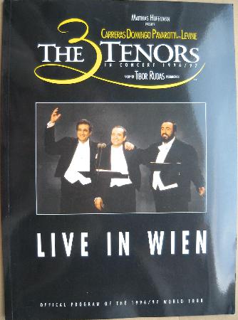 Broschüre: Die 3 Tenors Live in Wien - 1996 - mge-shop