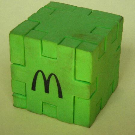 Kunststoff-Figur: Puzzlewürfel - McDonalds - 1993 - mge-shop