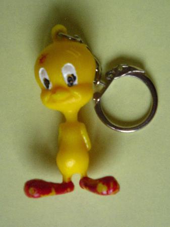 Kunststoff-Figur: Tweety Schlüsselanhänger - 198? - mge-shop