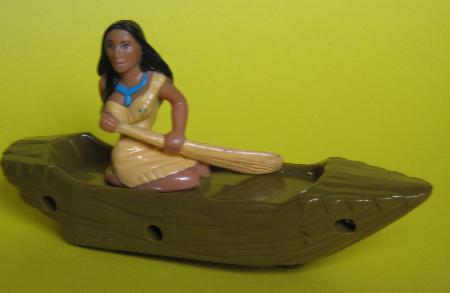 Kunststoff-Figur: Pocahontas im Boot (Pocahontas) - 1995 - mge-shop