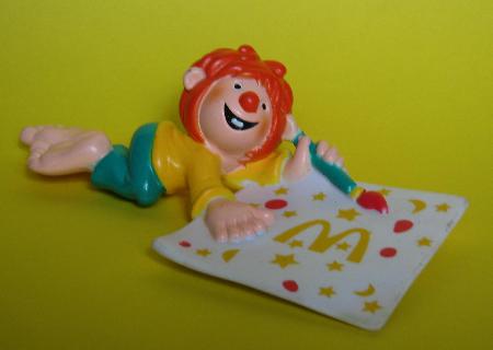 Kunststoff-Figur: Pumuckl beim Malen (Pumuckl) - 1998 - mge-shop