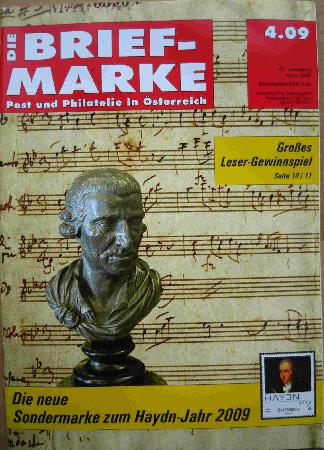 Zeitung / Zeitschrift: Die neue Sondermarke zum Haydn-Jahr 2009 (Die Briefmarke) - 2009/04 - mge-shop