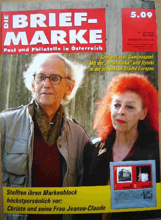 Zeitung / Zeitschrift: Christo und seine Frau Jeanne-Claude (Die Briefmarke) - 2009/05 - mge-shop