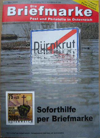 Zeitung / Zeitschrift: Soforthilfe per Briefmarke (Die Briefmarke) - 2006/05 - mge-shop