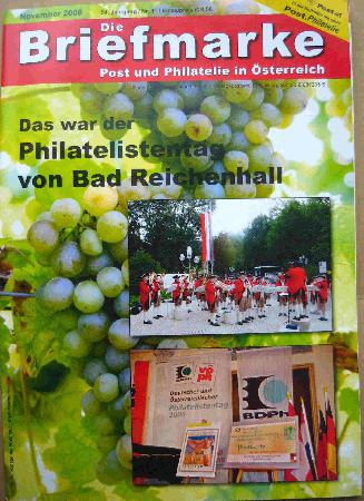 Zeitung / Zeitschrift: Philatelistentag von Bad Reichenhall (Die Briefmarke) - 2006/11 - mge-shop