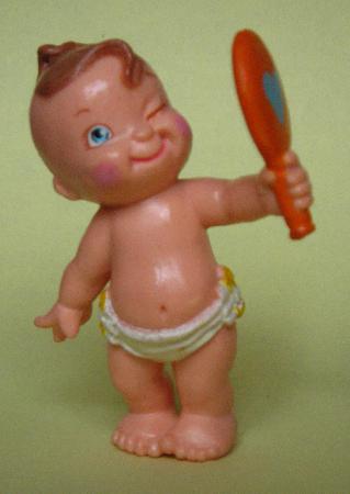 Weichplastik: Baby mit Spiegel (Magic Diaper Babies) - 1991 - mge-shop