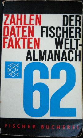 Taschenbuch: Der Fischer Weltalmanach 1962 (Der Fischer Weltalmanach) - 1961 - mge-shop