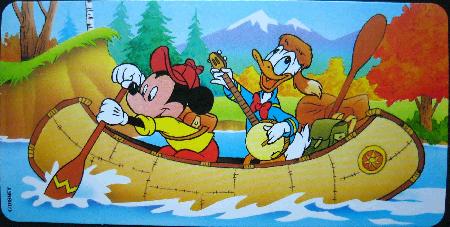 Postkarte: Motiv: Micky und Dolnald (Nestle Disney Family) - 199? - mge-shop