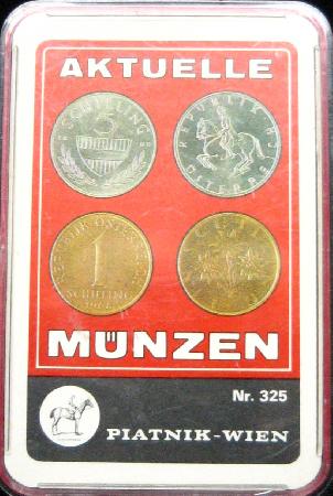 Spielkarten: Quartett Aktuelle Münzen Nr. 325 - 197? - mge-shop