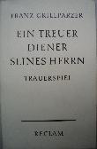 Grillparzer Franz - Taschenbuch: Ein treuer Diener seines Herrn (Reclam) - 1968 - mge-shop