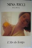 Werbetafel - Karton: Nina Ricci L'Air du Temps - 1991 - mge-shop