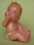 Weichplastik: Baby am Daumen lutschend (Magic Diaper Babies) - 1991 - mge-shop